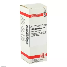 ACIDUM OXALICUM D 6 Rozcieńczenie, 20 ml