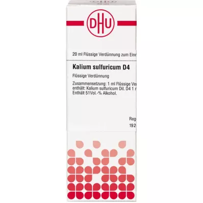 KALIUM SULFURICUM Rozcieńczenie D 4, 20 ml