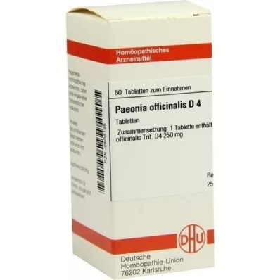 PAEONIA OFFICINALIS D 4 tabletki, 80 szt