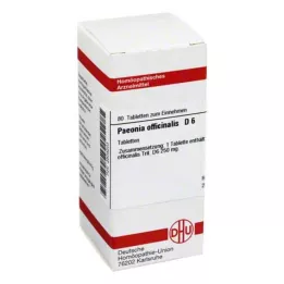 PAEONIA OFFICINALIS D 6 tabletek, 80 szt