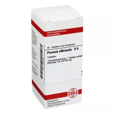 PAEONIA OFFICINALIS D 6 tabletek, 80 szt