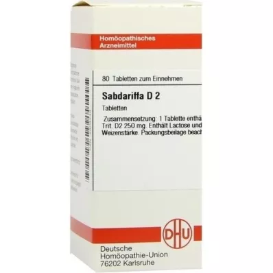 SABDARIFFA D 2 tabletki, 80 szt
