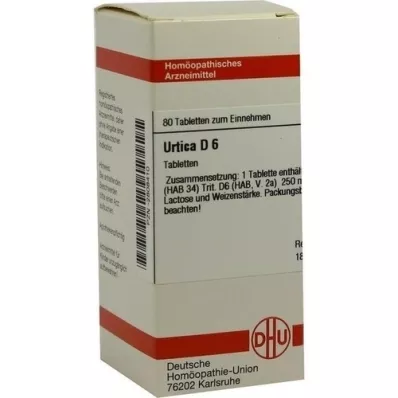 URTICA D 6 tabletek, 80 szt