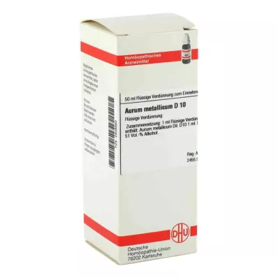 AURUM METALLICUM Rozcieńczenie D 10, 50 ml AURUM METALLICUM Rozcieńczenie D 10, 50 ml