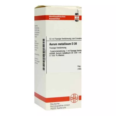 AURUM METALLICUM D 30 Rozcieńczenie, 50 ml AURUM METALLICUM D 30 Rozcieńczenie, 50 ml