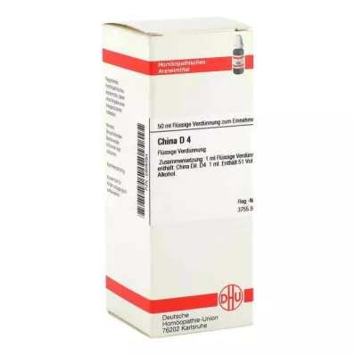 CHINA Rozcieńczenie D 4, 50 ml CHINA Rozcieńczenie D 4, 50 ml