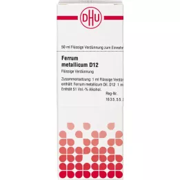 FERRUM METALLICUM D 12 Rozcieńczenie, 50 ml