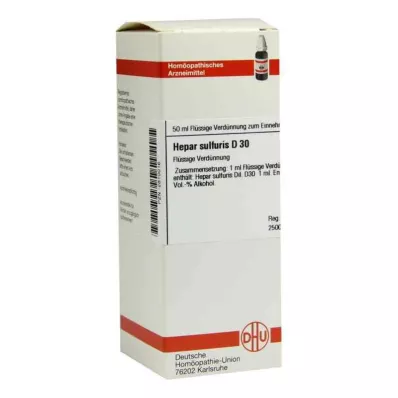 HEPAR SULFURIS D 30 Rozcieńczenie, 50 ml HEPAR SULFURIS D 30 Rozcieńczenie, 50 ml