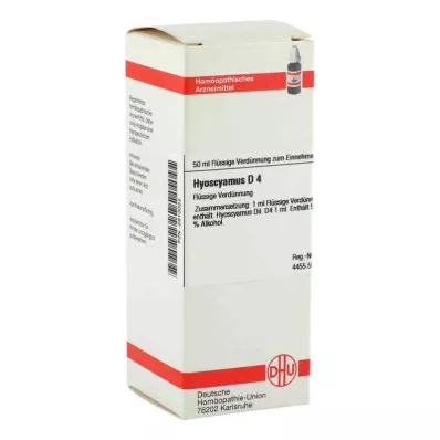 HYOSCYAMUS Rozcieńczenie D 4, 50 ml HYOSCYAMUS Rozcieńczenie D 4, 50 ml
