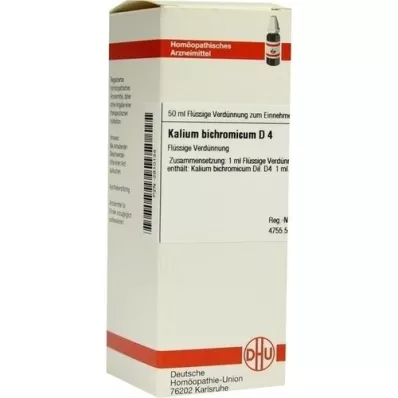 KALIUM BICHROMICUM Rozcieńczenie D 4, 50 ml