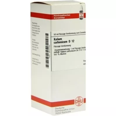 KALIUM CARBONICUM D 12 Rozcieńczenie, 50 ml