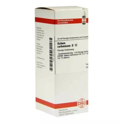 KALIUM CARBONICUM D 12 Rozcieńczenie, 50 ml