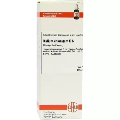 KALIUM CHLORATUM D 6 Rozcieńczenie, 50 ml