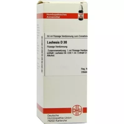 LACHESIS D 30 Rozcieńczenie, 50 ml