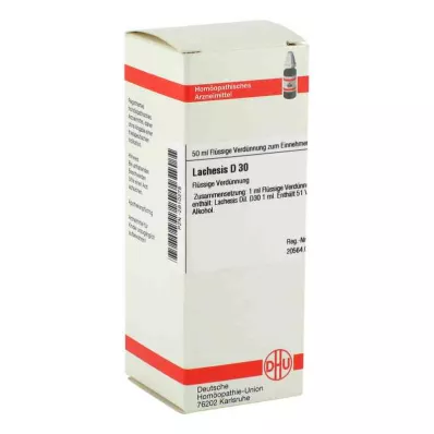 LACHESIS D 30 Rozcieńczenie, 50 ml LACHESIS D 30 Rozcieńczenie, 50 ml