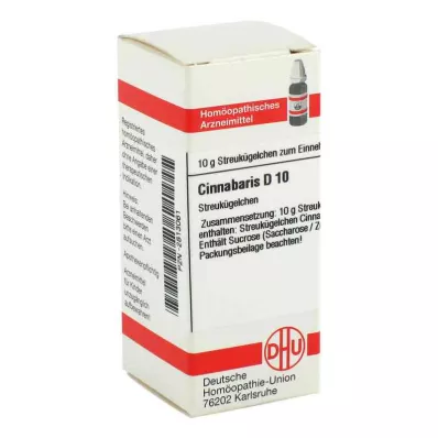CINNABARIS D 10 kulek, 10 g