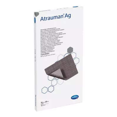 ATRAUMAN Kompresy jałowe Ag 10x20 cm, 10 szt ATRAUMAN Kompresy jałowe Ag 10x20 cm, 10 szt