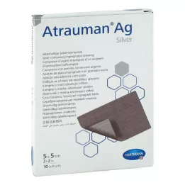 ATRAUMAN Jałowe kompresy Ag 5x5 cm, 10 szt