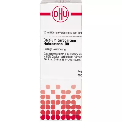 CALCIUM CARBONICUM Hahnemanni D 8 Rozcieńczenie, 20 ml