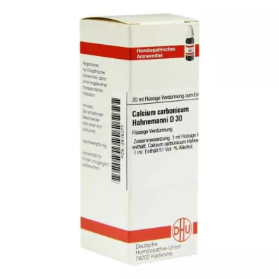 CALCIUM CARBONICUM Hahnemanni D 30 Rozcieńczenie, 20 ml CALCIUM CARBONICUM Hahnemanni D 30 Rozcieńczenie, 20 ml