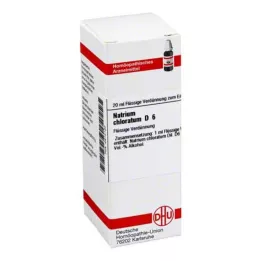 NATRIUM CHLORATUM D 6 Rozcieńczenie, 20 ml