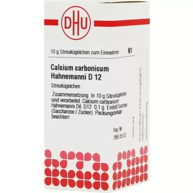 CALCIUM CARBONICUM Hahnemanni D 12 globulek, 10 g