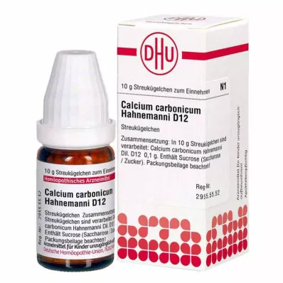 CALCIUM CARBONICUM Hahnemanni D 12 globulek, 10 g CALCIUM CARBONICUM Hahnemanni D 12 globulek, 10 g