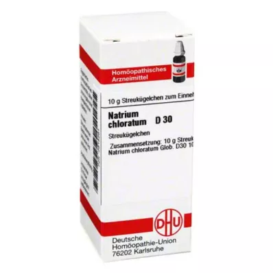 NATRIUM CHLORATUM D 30 kulek, 10 g