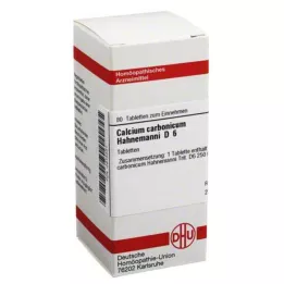 CALCIUM CARBONICUM Tabletki Hahnemanni D 6, 80 szt