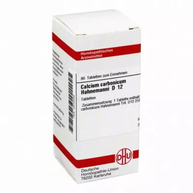 CALCIUM CARBONICUM Hahnemanni D 12 tabletek, 80 szt CALCIUM CARBONICUM Hahnemanni D 12 tabletek, 80 szt