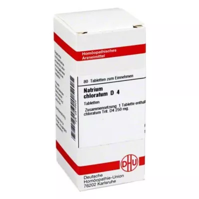 NATRIUM CHLORATUM D 4 tabletki, 80 szt NATRIUM CHLORATUM D 4 tabletki, 80 szt
