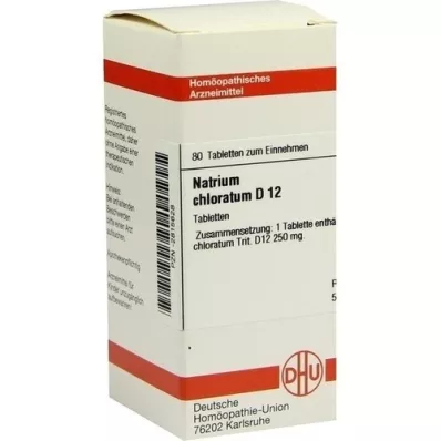 NATRIUM CHLORATUM D 12 tabletek, 80 szt