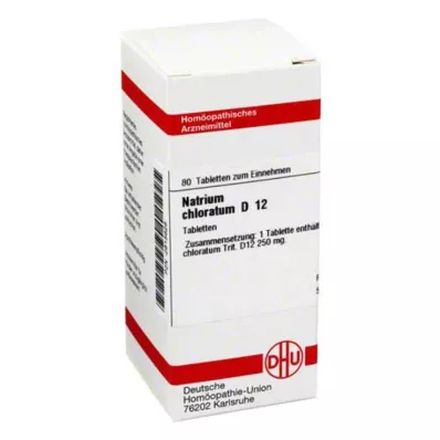 NATRIUM CHLORATUM D 12 tabletek, 80 szt NATRIUM CHLORATUM D 12 tabletek, 80 szt