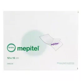 MEPITEL Opatrunek z siatki silikonowej 12x15 cm sterylny, 5 szt