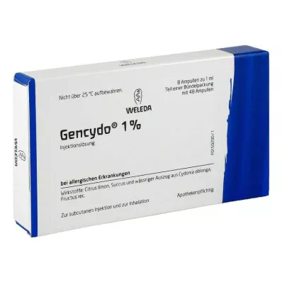GENCYDO 1% roztwór do wstrzykiwań, 48 x 1 ml