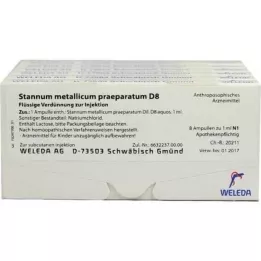 STANNUM METALLICUM praeparatum D 8 ampułek, 48 x 1 ml