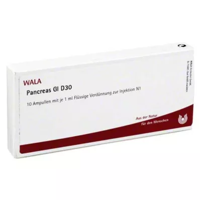 PANCREAS GL D 30 ampułek, 10 x 1 ml PANCREAS GL D 30 ampułek, 10 x 1 ml