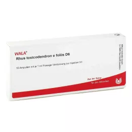 RHUS TOXICODENDRON E foliis D 6 ampułek, 10 x 1 ml