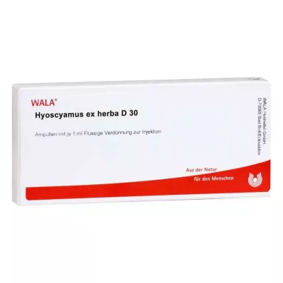 HYOSCYAMUS EX Herba D 30 ampułek, 10 x 1 ml HYOSCYAMUS EX Herba D 30 ampułek, 10 x 1 ml