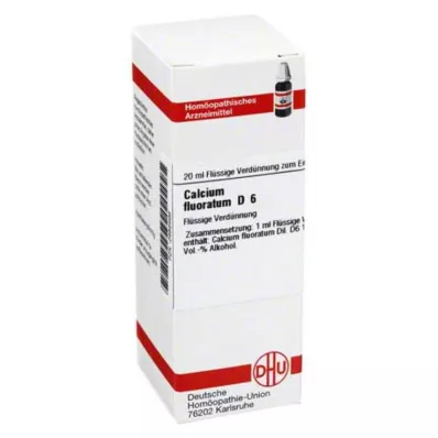 CALCIUM FLUORATUM D 6 Rozcieńczenie, 20 ml