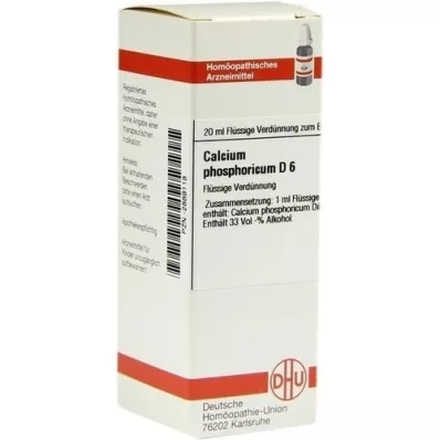 CALCIUM PHOSPHORICUM D 6 Rozcieńczenie, 20 ml
