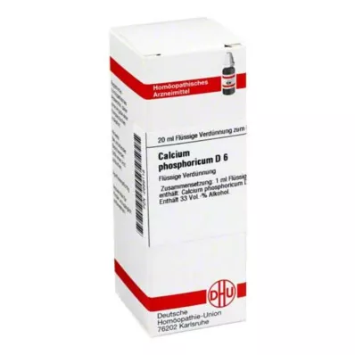 CALCIUM PHOSPHORICUM D 6 Rozcieńczenie, 20 ml