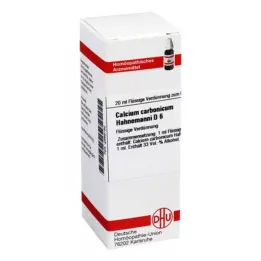 CALCIUM CARBONICUM Hahnemanni D 6 Rozcieńczenie, 20 ml