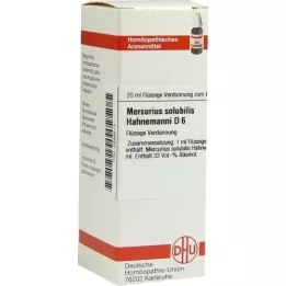 MERCURIUS SOLUBILIS Hahnemanni D 6 Rozcieńczenie, 20 ml