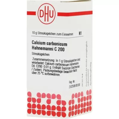 CALCIUM CARBONICUM Hahnemanni C 200 globulek, 10 g