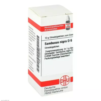 SAMBUCUS NIGRA D 6 kulek, 10 g SAMBUCUS NIGRA D 6 kulek, 10 g