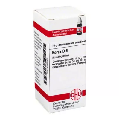 BORAX D 6 kulek, 10 g