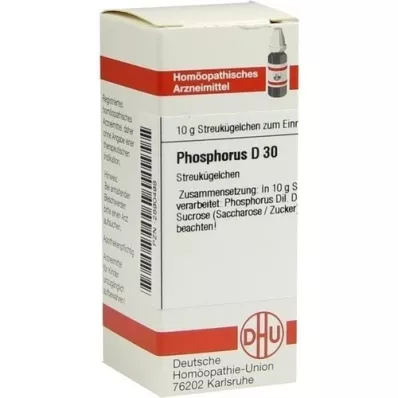 PHOSPHORUS D 30 kulek, 10 g
