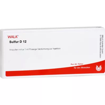SULFUR D 12 ampułek, 10 x 1 ml