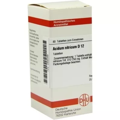 ACIDUM NITRICUM D 12 tabletek, 80 szt